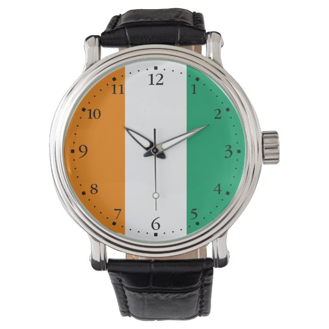 Montre Drapeau de la Côte d'Ivoire (devant)
