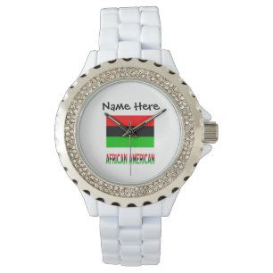 Montre Drapeau de la diaspora africaine afro-américaine P