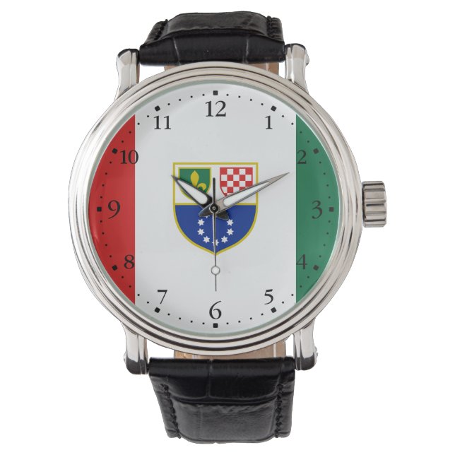 Montre Drapeau de la Fédération de Bosnie-Herzégovine (devant)