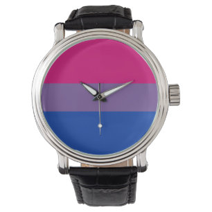 Montre Drapeau de la fierté bisexuelle
