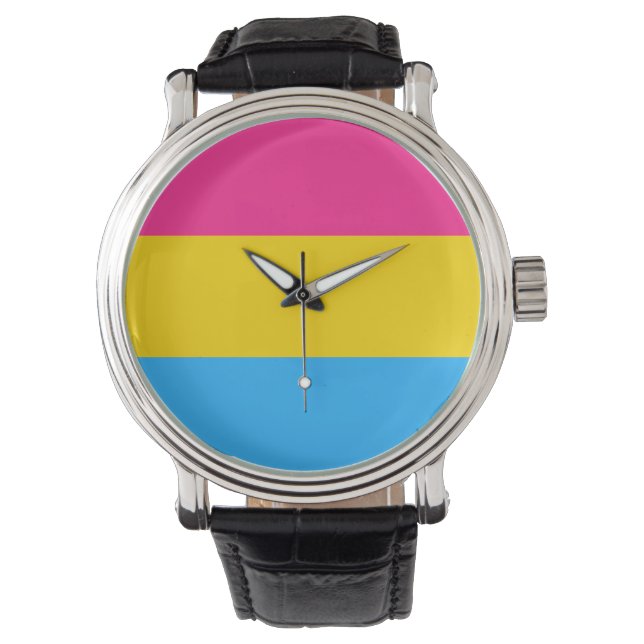 Montre Drapeau de la fierté Pansexual (devant)