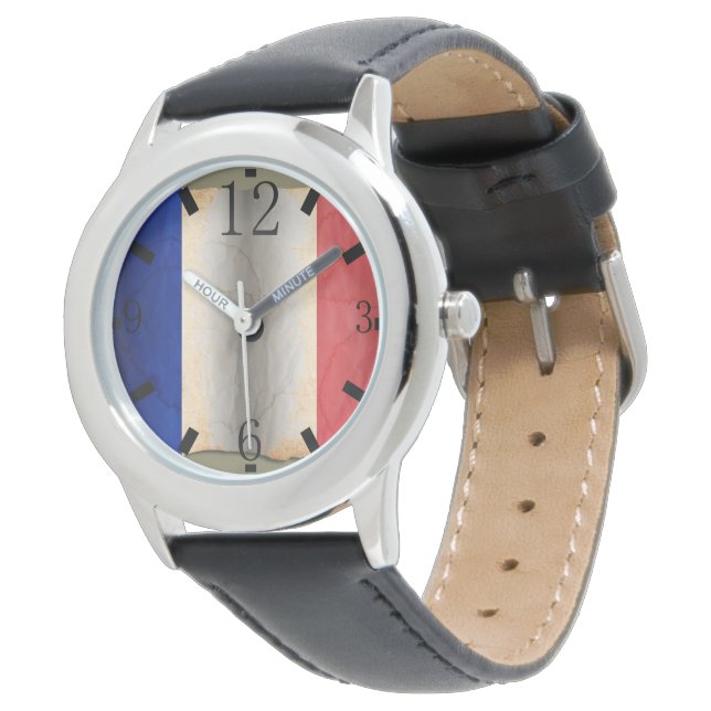 Montre Drapeau de la France (Incliné)