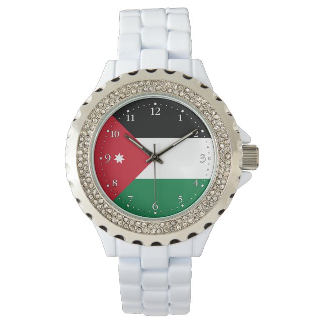Montre Drapeau de la Jordanie (devant)