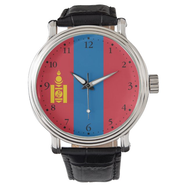 Montre Drapeau de la Mongolie (devant)