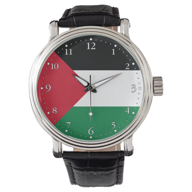 Montre Drapeau de la Palestine (devant)