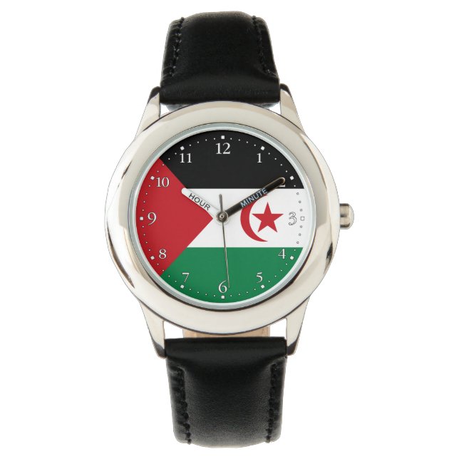 Montre Drapeau de la République arabe sahraouie démocrati (devant)