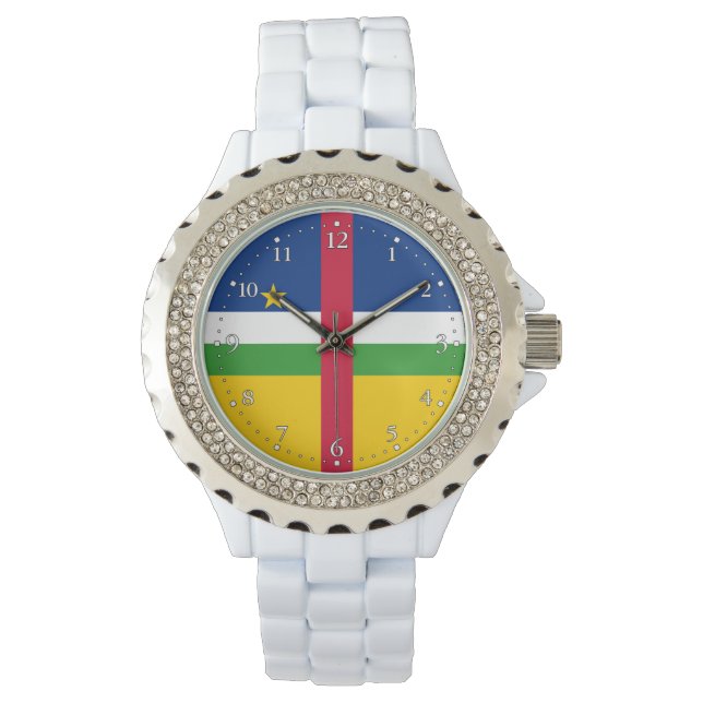Montre Drapeau de la République centrafricaine (devant)