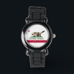 Montre Drapeau de la République de Californie<br><div class="desc">Découvrez notre drapeau cool de la Californie montres. Il est temps de frapper la plage avec notre élégante collection de montre Cali. Nos montres de la République de Californie vintage sont disponibles pour les hommes,  les femmes et les enfants.</div>
