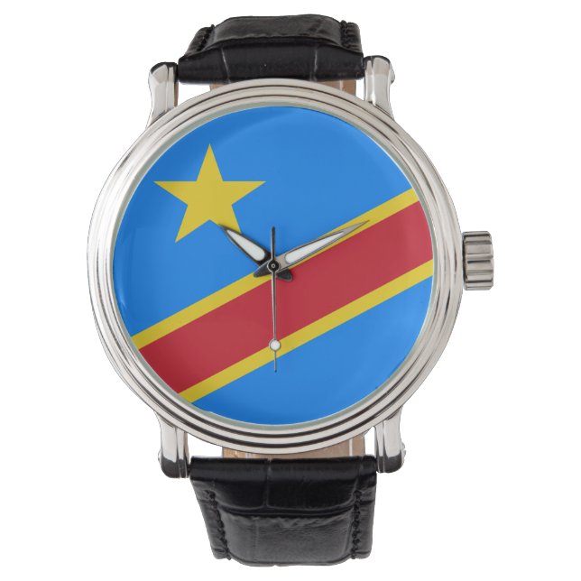 Montre Drapeau de la République démocratique du Congo eWa (devant)