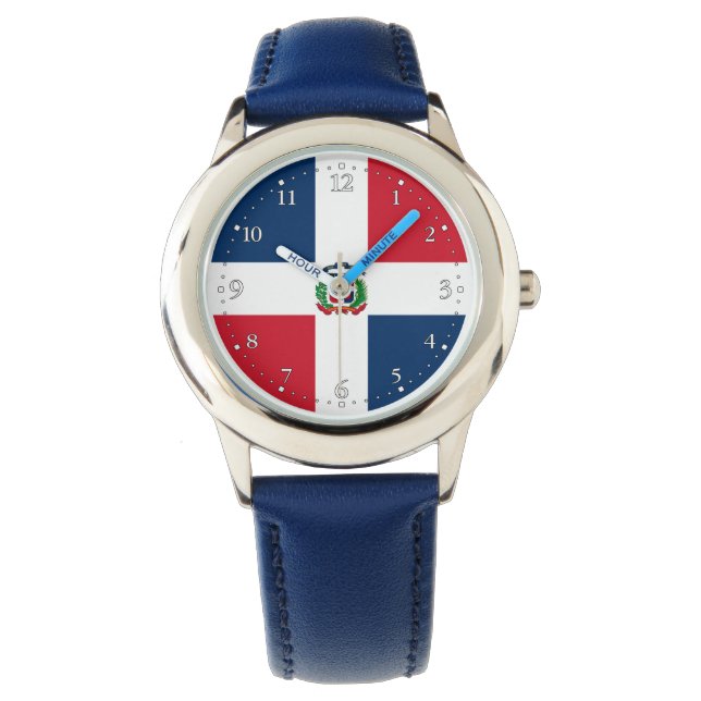 Montre Drapeau de la République Dominicaine (devant)