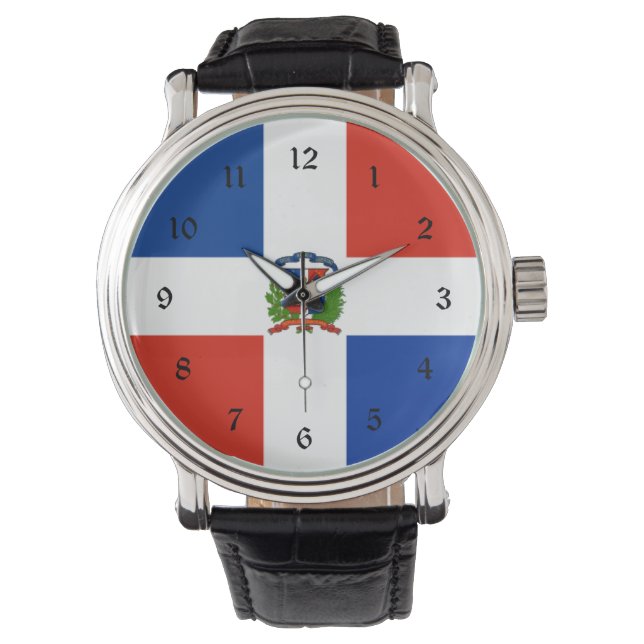 Montre Drapeau de la République Dominicaine (devant)