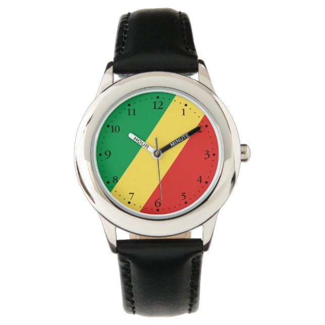 Montre Drapeau de la République du Congo (devant)