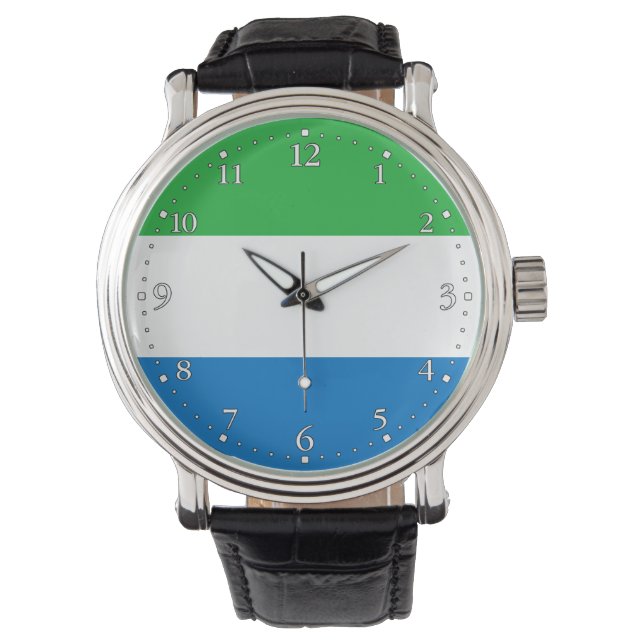 Montre Drapeau de la Sierra Leone (devant)