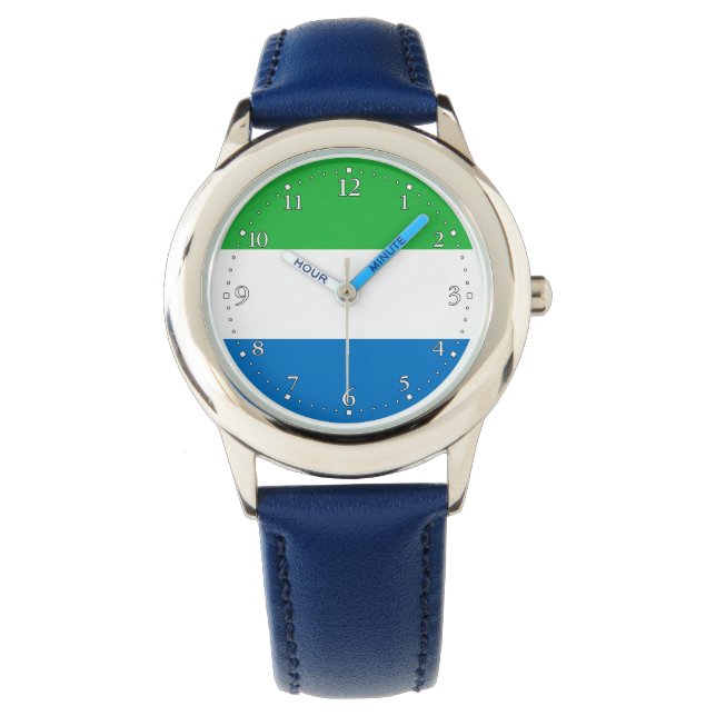Montre Drapeau de la Sierra Leone (devant)