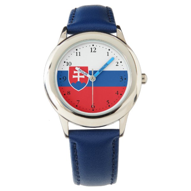 Montre Drapeau de la Slovaquie (devant)