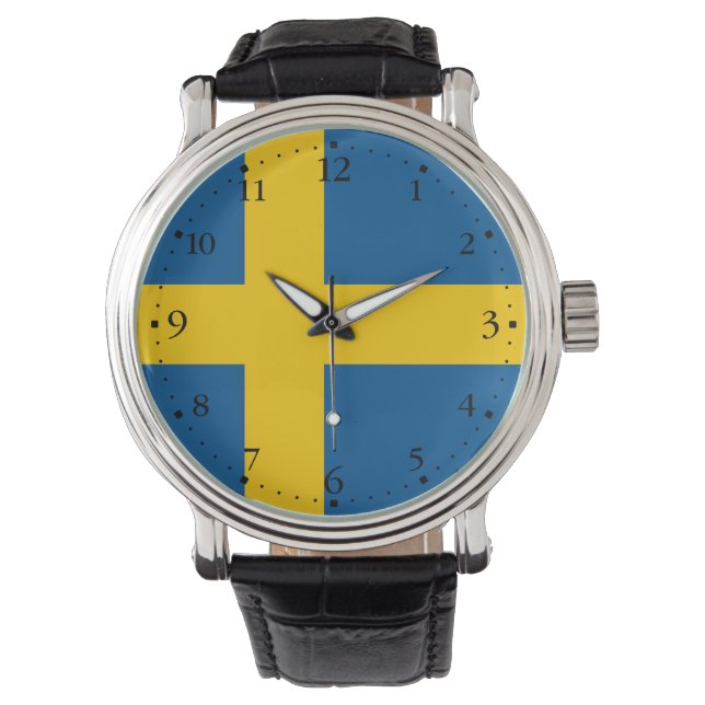 Montre Drapeau de la Suède (devant)