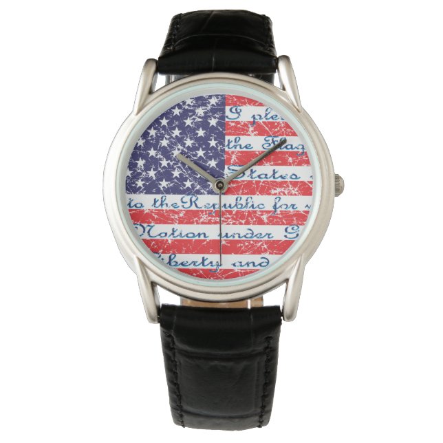 Montre Drapeau de l'Allégence USA (devant)