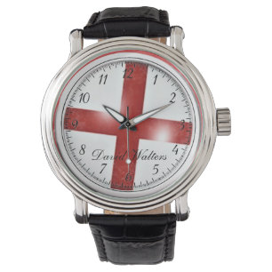 Montre Drapeau de l'Angleterre, croix de St Georges