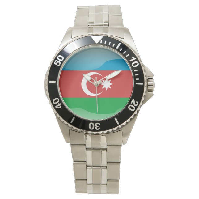 Montre Drapeau de l'Azerbaïdjan (devant)