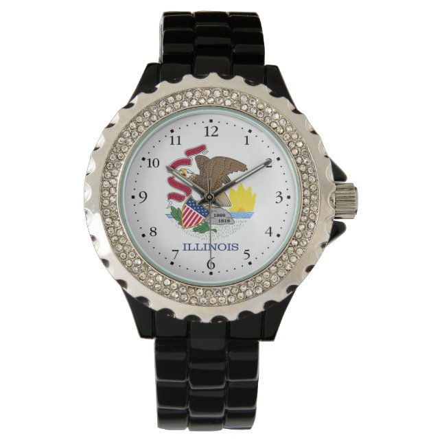 Montre Drapeau de l'État de l'Illinois (devant)