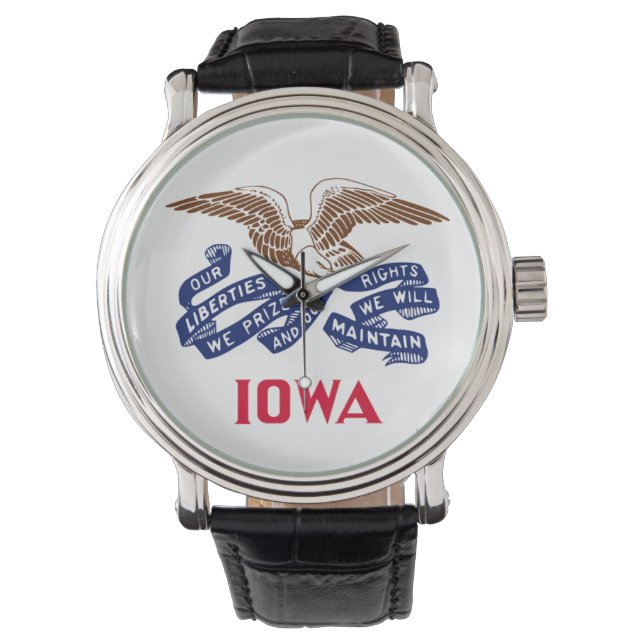 Montre Drapeau de l'État de l'Iowa (devant)