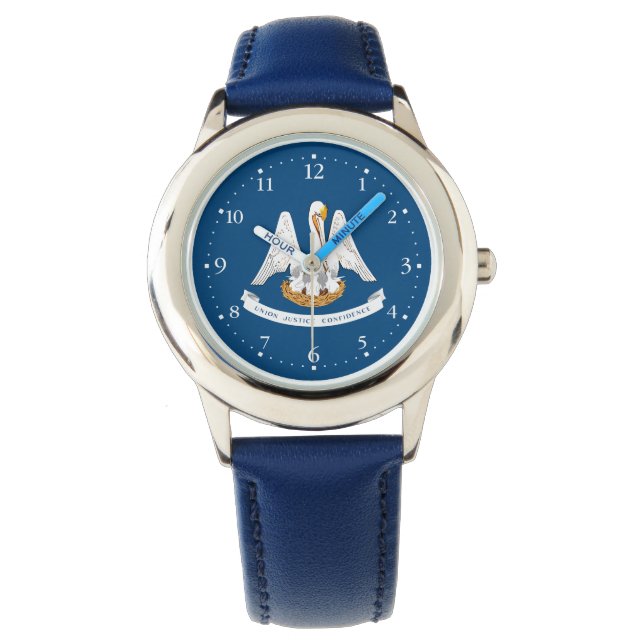 Montre Drapeau de l'État de Louisiane (devant)