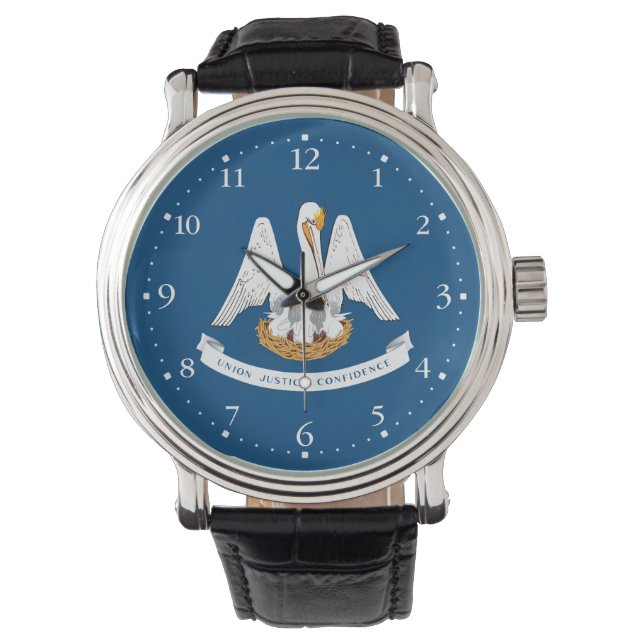 Montre Drapeau de l'État de Louisiane (devant)