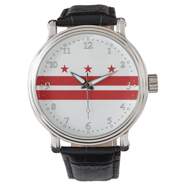 Montre Drapeau de l'État de Washington DC (devant)