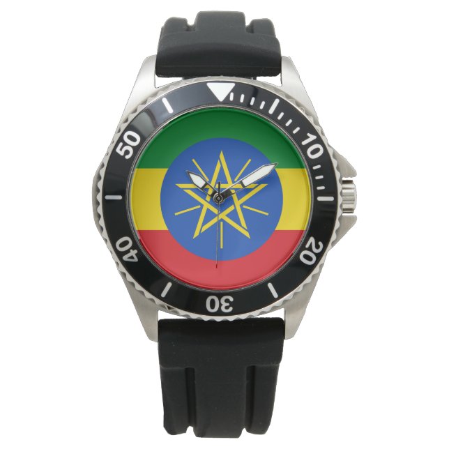 Montre Drapeau de l'Éthiopie (devant)
