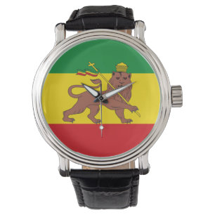 Montre Drapeau de l'Éthiopie rastafarienne