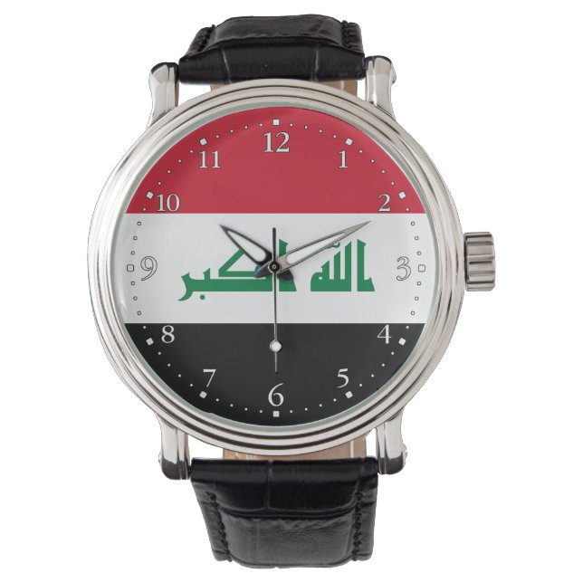 Montre Drapeau de l'Irak (devant)
