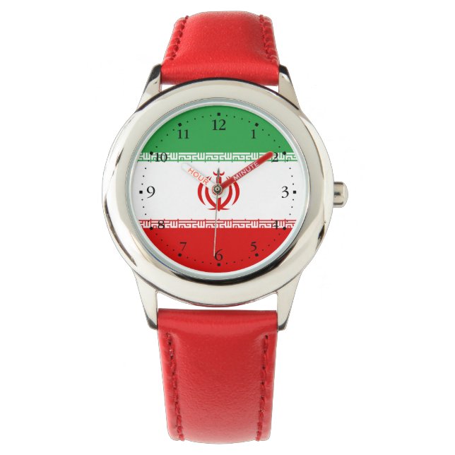 Montre Drapeau de l'Iran (devant)