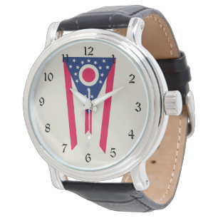 Montre Drapeau de l'Ohio : la bannière Buckeye State
