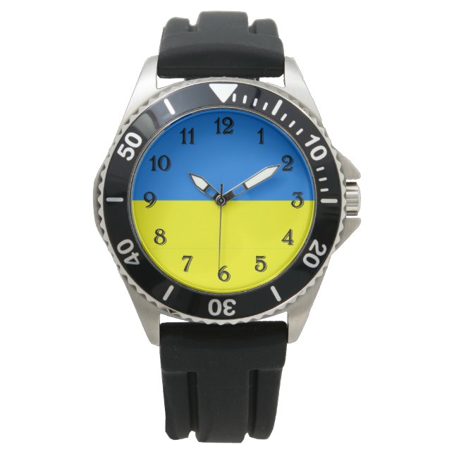 Montre Drapeau de l'Ukraine (devant)