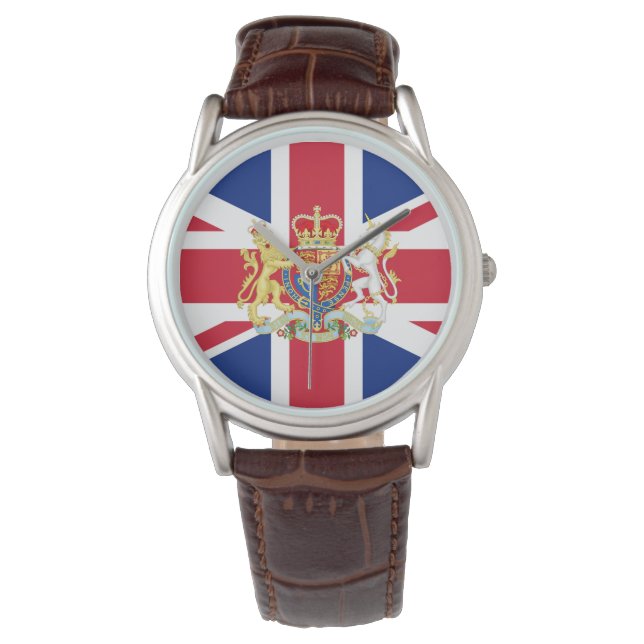 Montre Drapeau de l'Union britannique et crête royale (devant)
