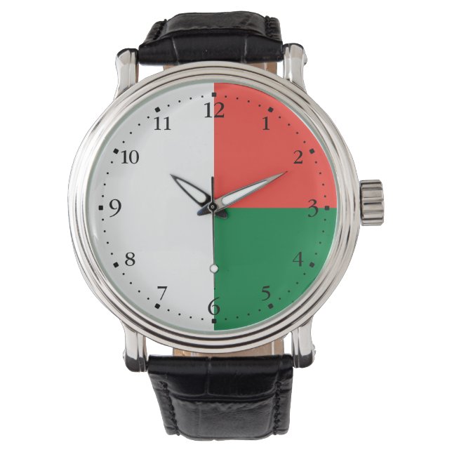 Montre Drapeau de Madagascar (devant)