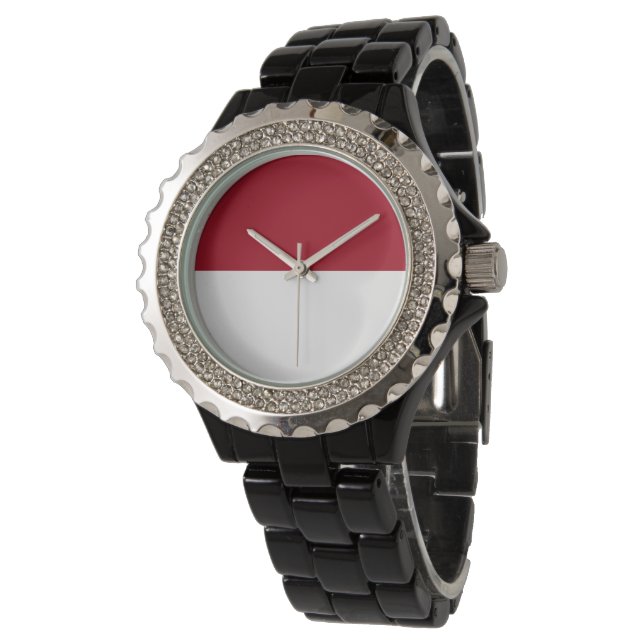 Montre Drapeau de Monaco (Incliné)