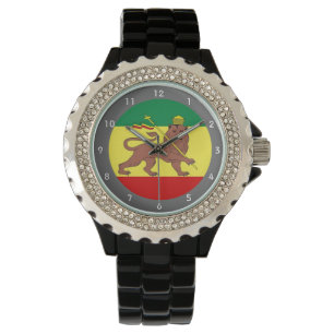 Montre Drapeau de musique reggae Rastafari