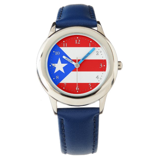 Montre Drapeau de Porto Rico (devant)