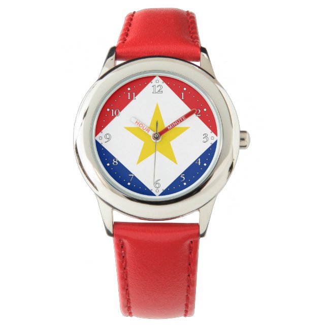 Montre Drapeau de Saba (devant)