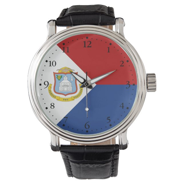 Montre Drapeau de Saint-Martin (devant)