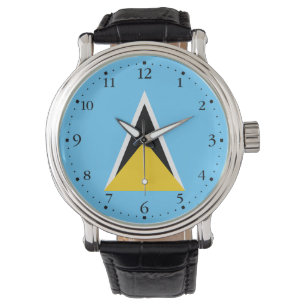 Montre Drapeau de Sainte-Lucie