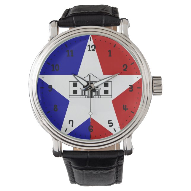 Montre Drapeau de San Antonio, Texas Watch (devant)