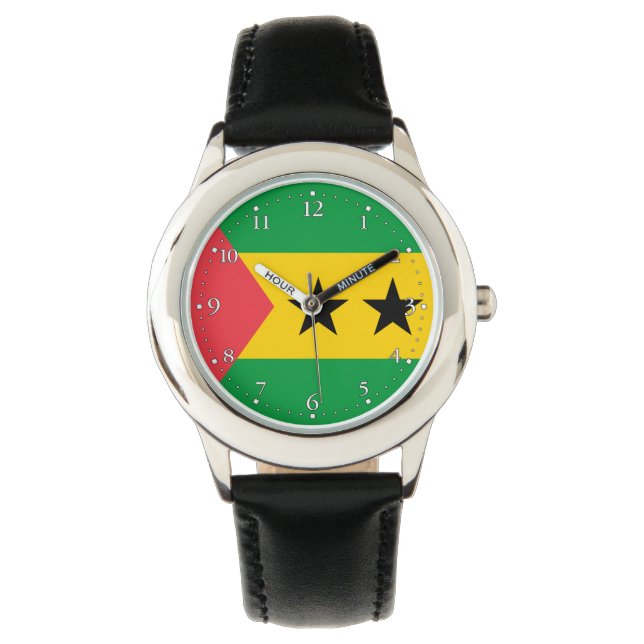 Montre Drapeau de Sao Tomé-et-Principe (devant)