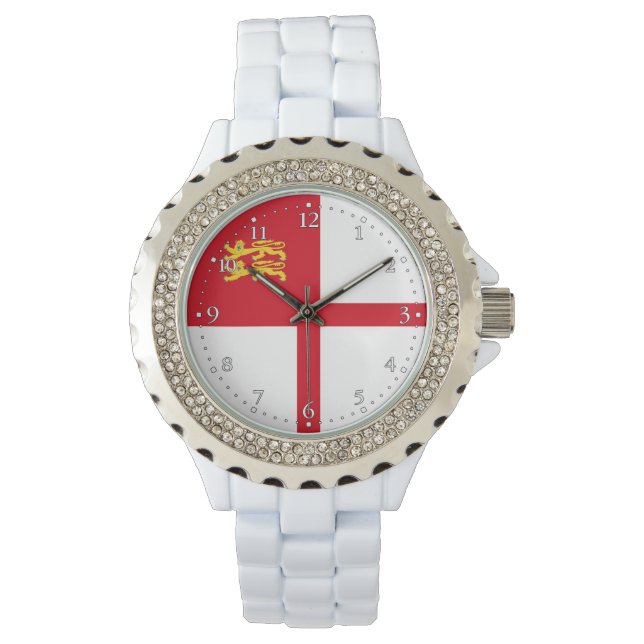 Montre Drapeau de Sercq (devant)