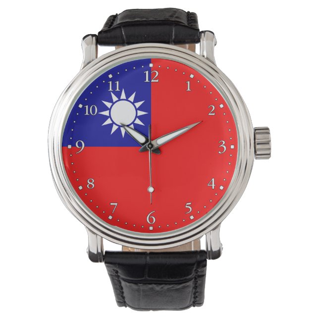 Montre Drapeau de Taïwan (devant)