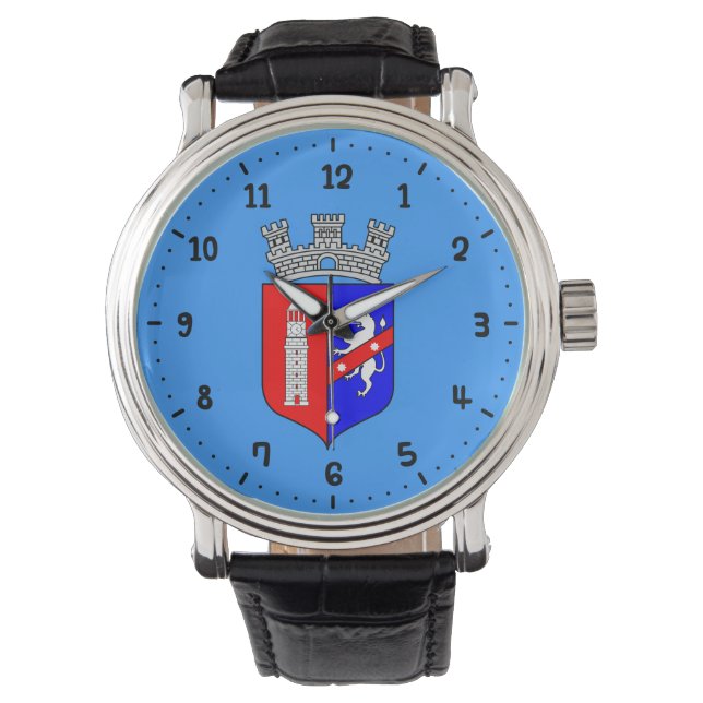 Montre Drapeau de Tirana, Albanie Wrist Watch (devant)