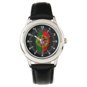 Montre Drapeau d'empreinte digitale de contact de