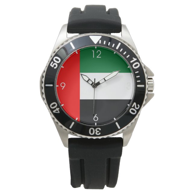 Montre Drapeau des Émirats arabes unis (EAU) (devant)
