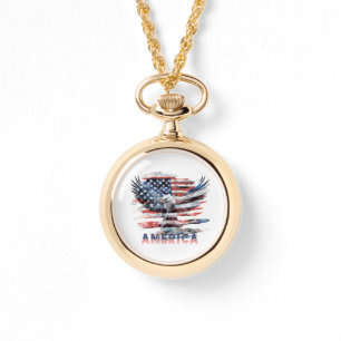 Montre Drapeau des États-Unis. Amérique